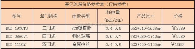七星冰箱
