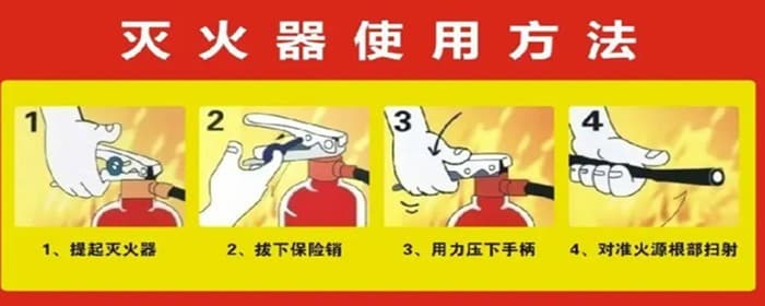 灭火器使用方法四步为哪些