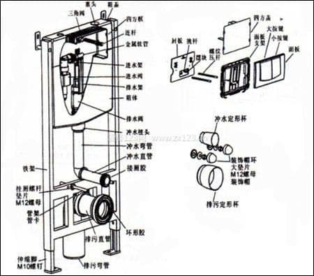 入墙马桶