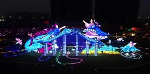 淄博首秀！首届华侨城北方集团彩灯艺术节正式启动